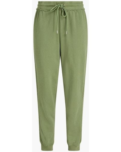 ATM Paneled Cotton Track Pants - Green