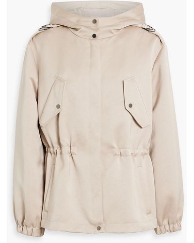 Brunello Cucinelli Shell Hooded Jacket - Natural
