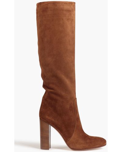 Gianvito Rossi Texas Suede Boots - Brown