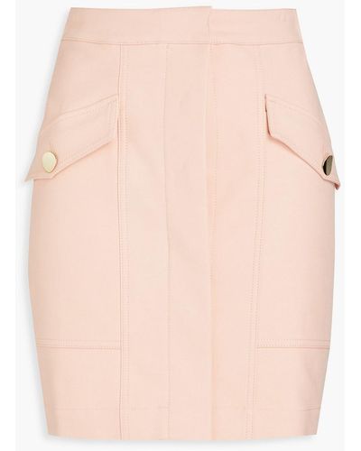 Ba&sh Win Cotton-blend Mini Skirt - Pink