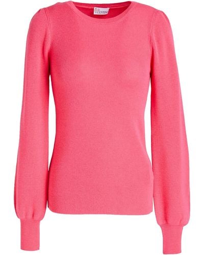 RED Valentino Ribbed Wool Sweater - Pink