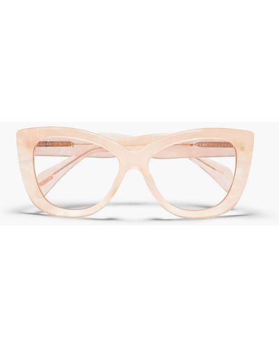 Ganni D-frame Metallic Acetate Sunglasses - Pink