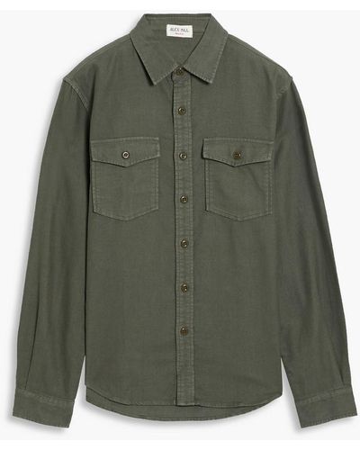 Alex Mill Frontier Brushed Cotton-flannel Shirt - Green
