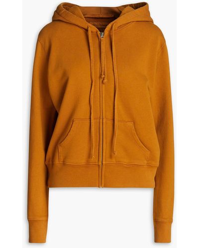 Nili Lotan Callie hoodie aus baumwollfrottee mit reißverschluss - Orange