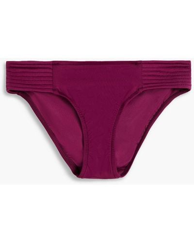 Seafolly Quilted Low-rise Bikini Briefs - Purple
