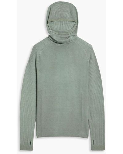 Holden Jacquard-knit Merino Wool Turtleneck Sweater - Green