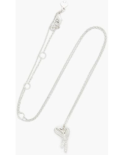 Kate Spade Silver-tone Crystal Necklace - White
