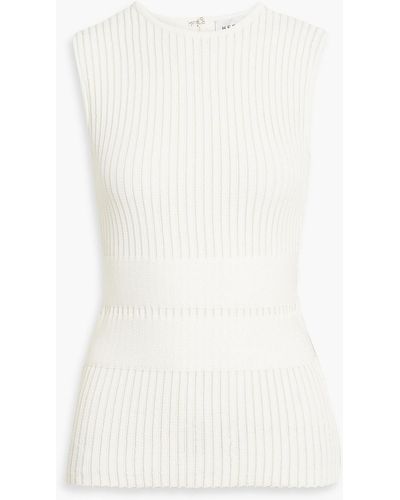 Hervé Léger Textured-bandage Top - White