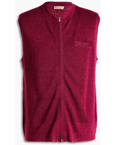 N.Peal Cashmere Cashmere And Silk-blend Vest - Multicolour