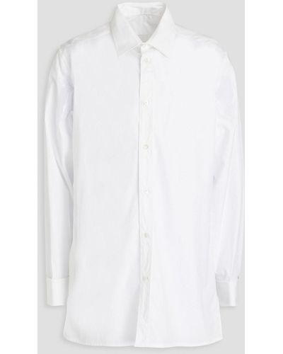 Maison Margiela Hemd aus baumwollpopeline - Weiß