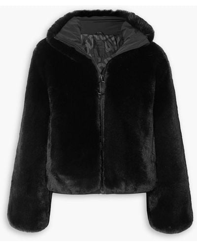 Goldbergh Victoria Padded Faux Fur Ski Jacket - Black