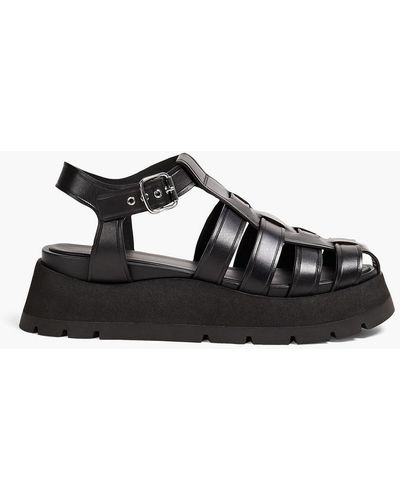 3.1 Phillip Lim Kate Leather Sandals - Black