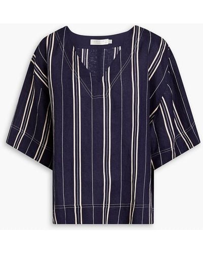Seafolly Striped Cotton Top - Blue
