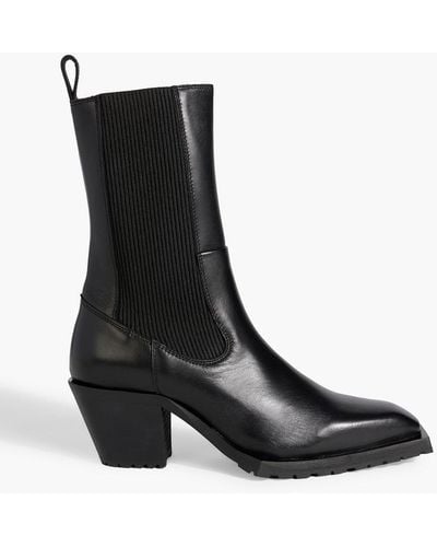 Stine Goya Gurly Leather Chelsea Boots - Black