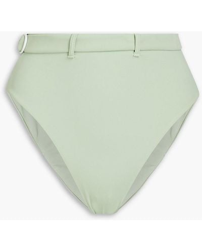 Onia Bria hoch sitzendes bikini-höschen mit gürtel - Grün