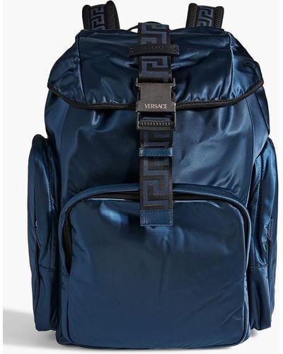 Versace La Greca Shell Backpack - Blue