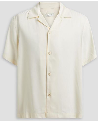 Sandro Satin Shirt - White