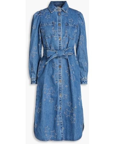 The Charlotte Dress in Denim Blue Windsor – V. Chapman