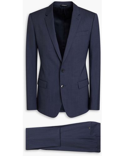 Dolce & Gabbana Stretch-wool Suit - Blue