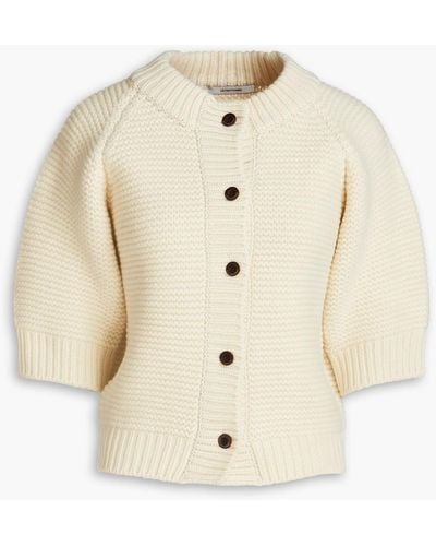 LE17SEPTEMBRE Wool Cardigan - Natural