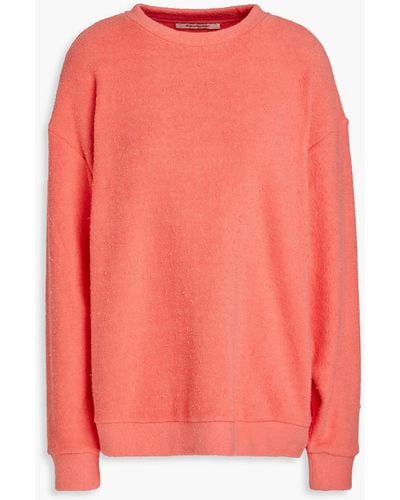 Être Cécile Boyfriend sweatshirt aus frottee aus einer baumwollmischung mit flammgarneffekt - Pink