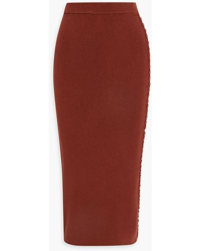 Altuzarra Stretch-knit Midi Pencil Skirt - Red