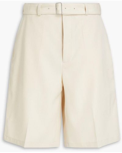 Jil Sander Wool-twill Shorts - White