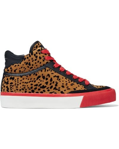 Rag & Bone Army High Leopard-print Suede High-top Sneakers Animal Print - Multicolor