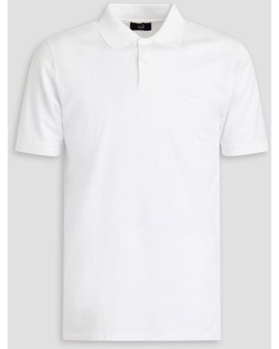 Dunhill Cotton-piqué Polo Shirt - White
