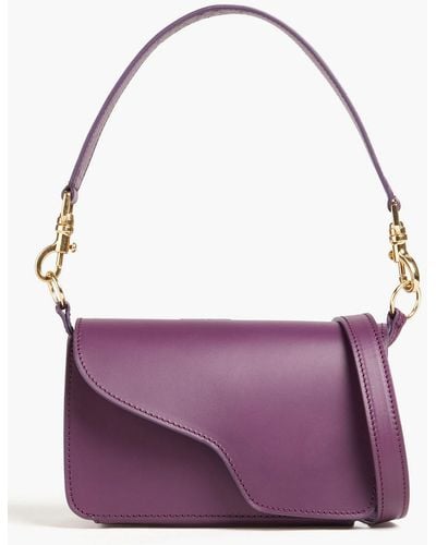 Atp Atelier Corsina Leather Shoulder Bag - Purple