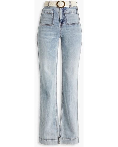 Zimmermann High-rise Straight-leg Jeans - Blue