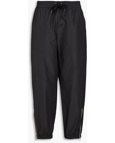 Brunello Cucinelli Cropped Shell Track Trousers - Black