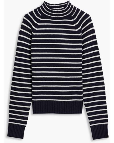 Alex Mill Striped cashmere turtleneck sweater - Blau