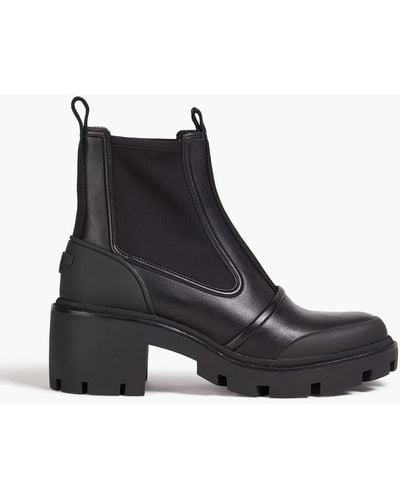 Tory Burch Leather Chelsea Boots - Black