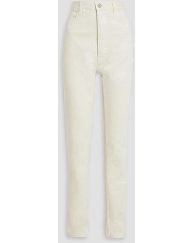 Magda Butrym High-rise Slim-leg Jeans - White