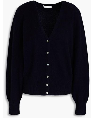 Vince Wool And Cashmere-blend Cardigan - Blue