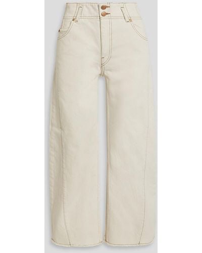 Ulla Johnson Thea Cropped High-rise Straight-leg Jeans - Natural