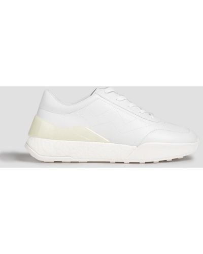 Stuart Weitzman Dodie Leather Sneakers - White