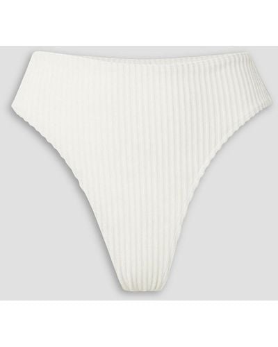 Faithfull The Brand Chania Ribbed Bikini Briefs - White