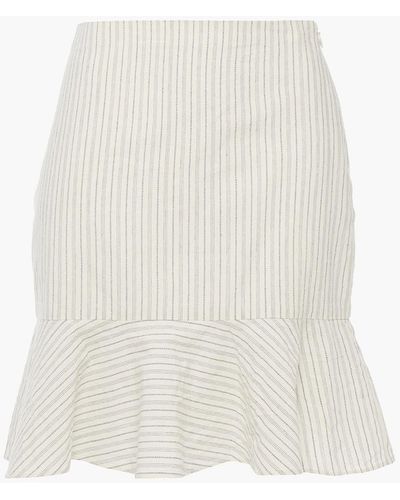 Vanessa Bruno Natty Fluted Striped Cotton-gauze Mini Skirt - Multicolour