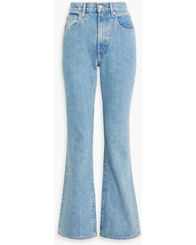 SLVRLAKE Denim Charlotte High-rise Flared Jeans - Blue