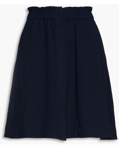 Samsøe & Samsøe Mejsa Crepon Mini Skirt - Blue