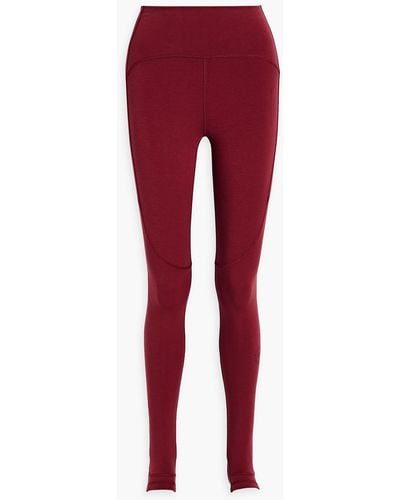 adidas By Stella McCartney Modal-blend Jersey Stirrup leggings - Red