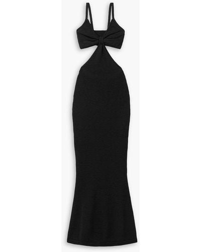 Cult Gaia Serita Cutout Cotton-blend Maxi Dress - Black