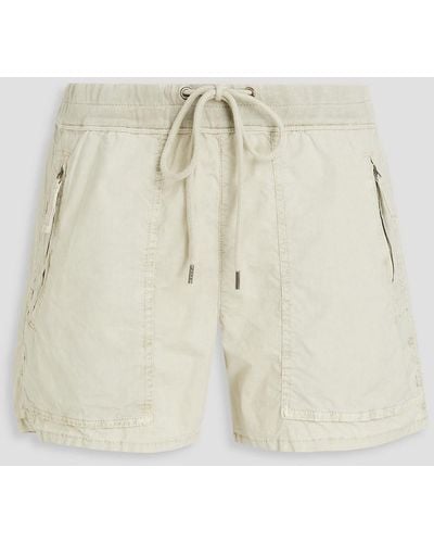 James Perse Cotton-blend Shorts - Natural