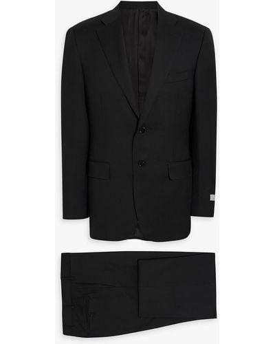 Canali Wool-twill Suit - Black