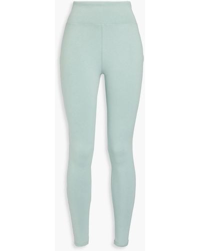 L.F.Markey Ramses Cotton-jersey leggings - Blue