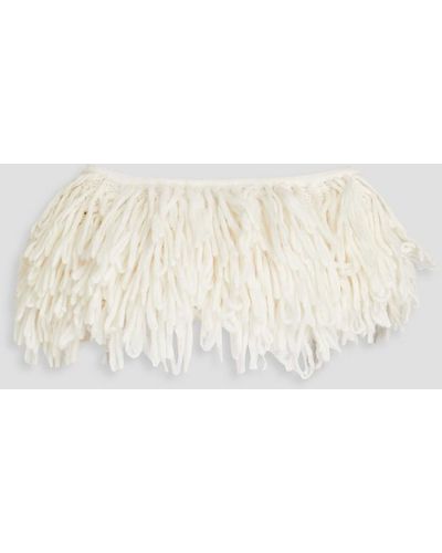 Jacquemus La Maille Loop-knit Alpaca-blend Top - White