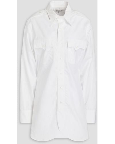 Maison Margiela Hemd aus baumwollpopeline - Weiß