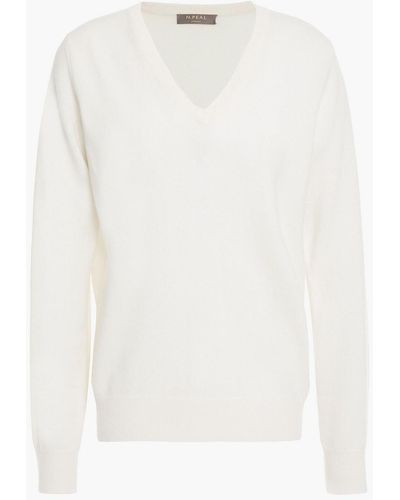 N.Peal Cashmere Cashmere Sweater - White